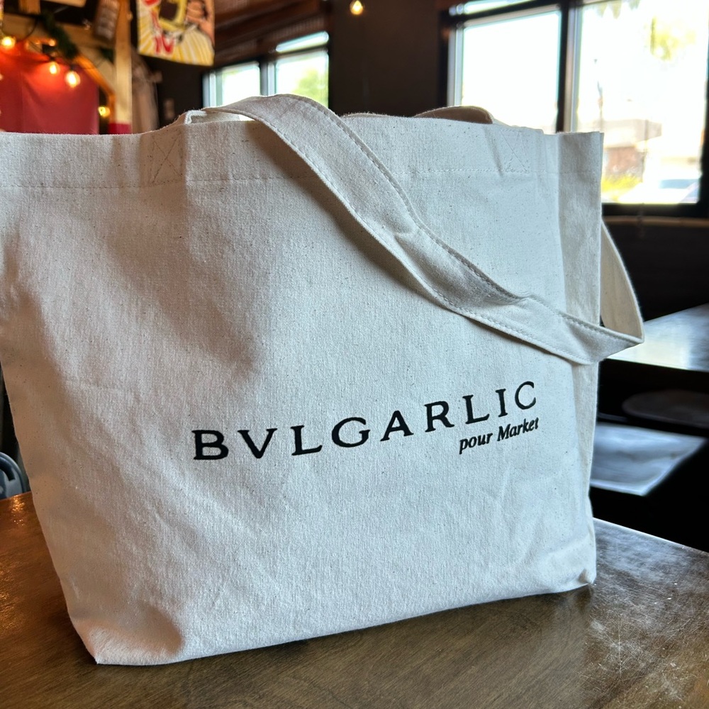 BVLGARIC Canvas Tote Bag